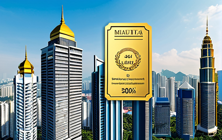 **
A diverse portfolio showcasing 40% stocks (represented by stock charts trending upwards), 30% bonds (depicted as secure certificates), 20% real estate (featuring a cozy, family-friendly home), and 10% gold (illustrated by gold bars). The scene is set against a backdrop of Kuala Lumpur's skyline, symbolizing financial growth and stability in Malaysia. Safe for work, appropriate content, fully clothed, professional.
**