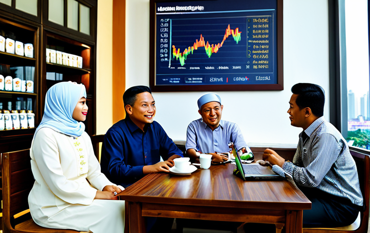 자산배분과 재무 상담의 필요성 - Investment Landscape**
"A Malaysian family, fully clothed in modest traditional attire, discussing ...