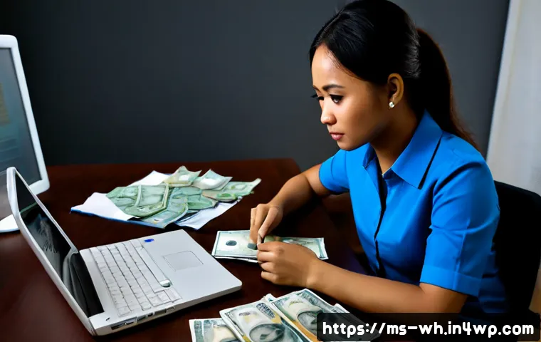 Home 17 직장인 자산배분 실수 사례 분석 - Photorealistic Malaysian office worker in modest business-casual attire sitting at a clean desk afte...